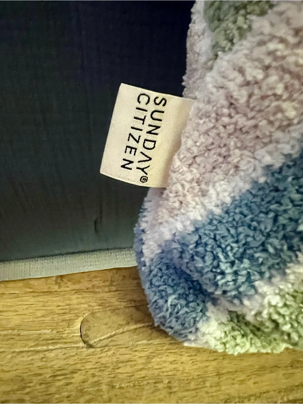 Sunday Citizen Snug Lumbar Pillow 14x36 Mineral Cusco Chevron Pattern EUC Rare